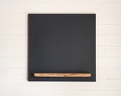 Hanging Chalkboard with Tray, 20 X 20 Modern Square, Custom Sizes Available