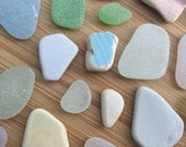 Genuine Surf Tumbled Pastel Sea Glass and Pottery Gems for Jewelry