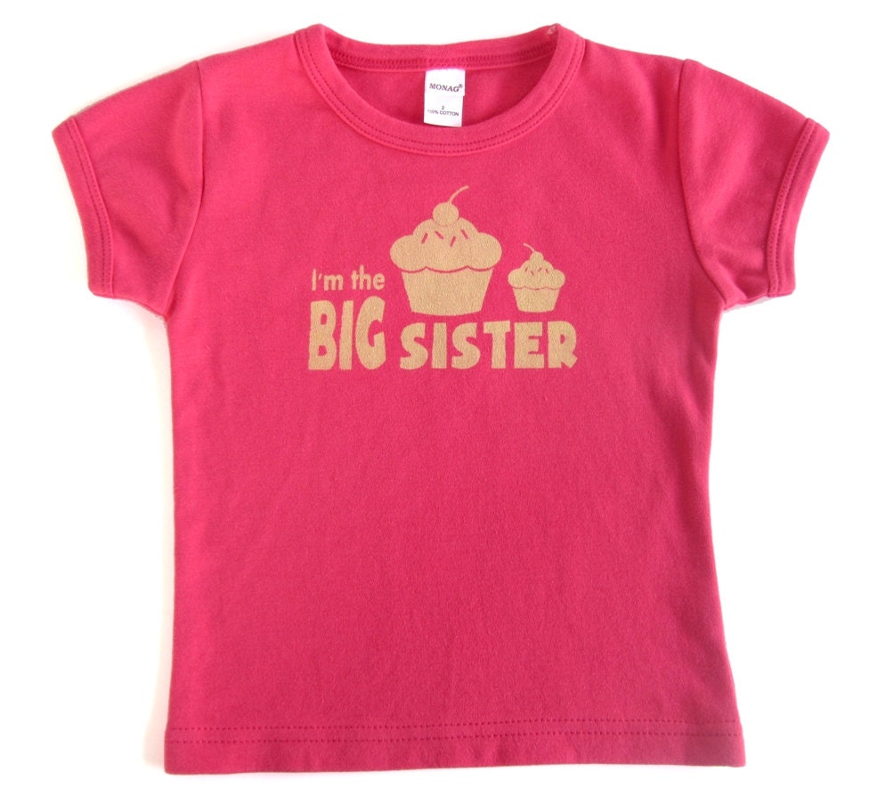 I'm the BIG Sister Toddler and Kids Shirt, Ink Free, Sizes 12m to 8y, High Quality Tshirt, click for more colors