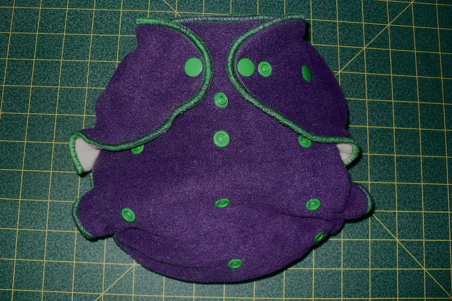 Purple  fleece diaper wrap