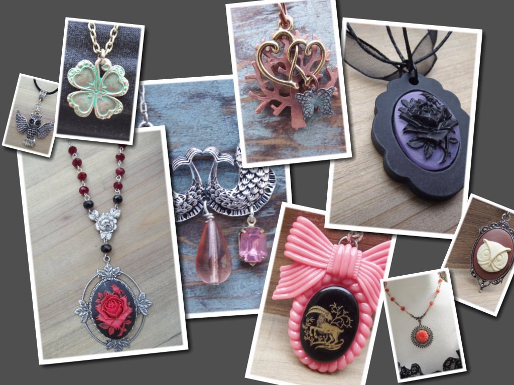 TEMPORARY PRICE CUT - Surprise Lot - Botanical and/or Animal Romantic Necklace Lot
