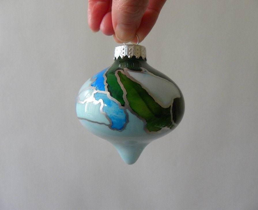 Hand Painted Glass Ornament