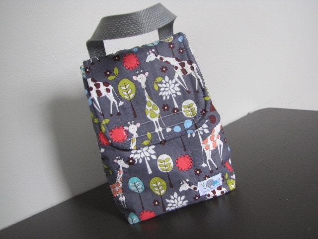Designer Lunch Bag - Giraffe Garden