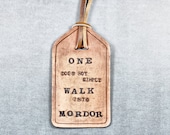 Leather Bookmark, Name Tag or Luggage Tag - Lord Of The Rings