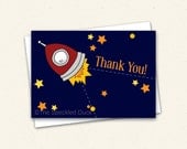 Blast Off Thank You Notes - TheSpeckledDuck