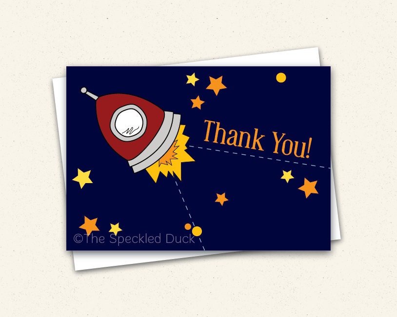 Blast Off Thank You Notes Il_570xn
