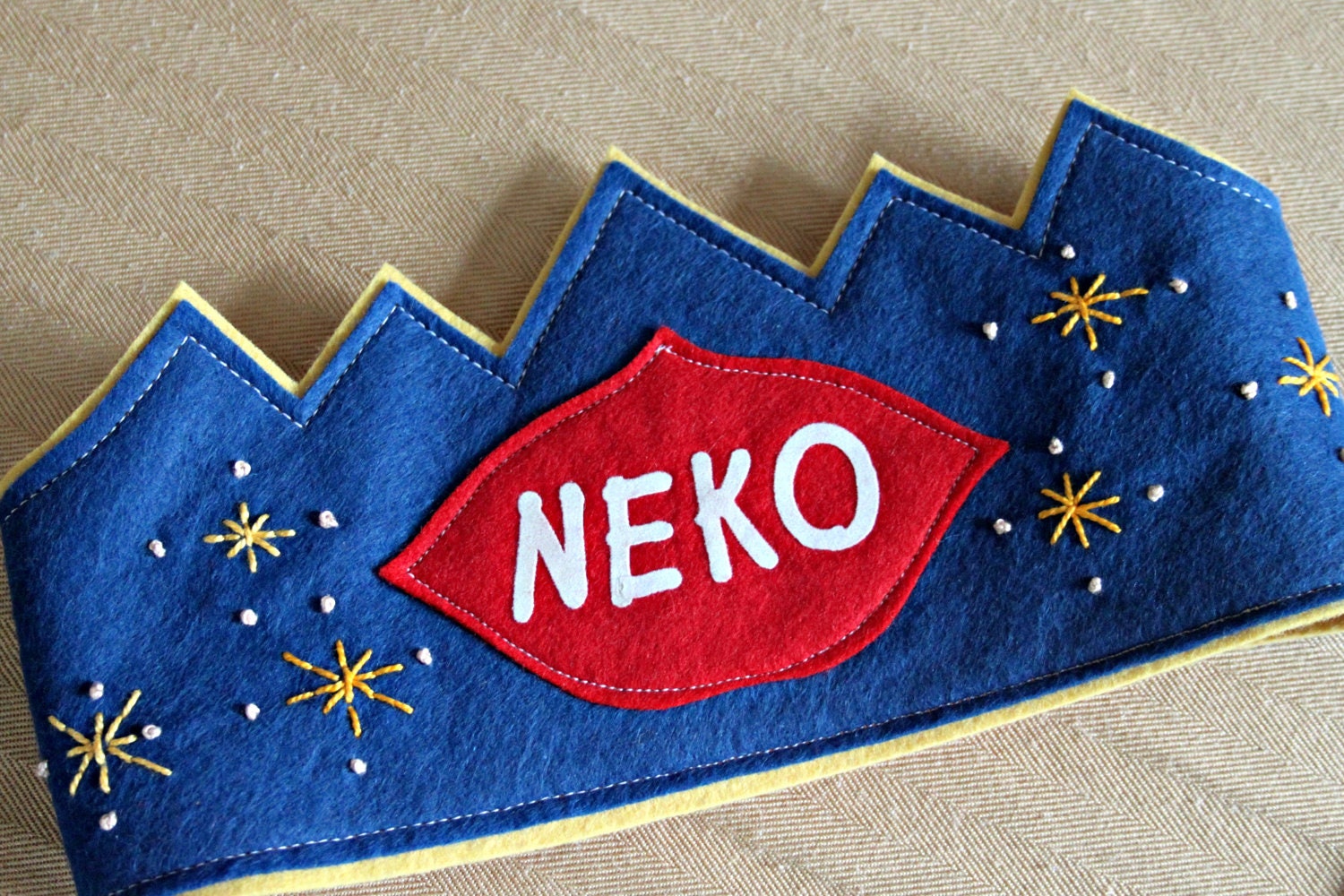 Stitched Stars Birthday Crown