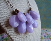Sale Lavender Jade Briolette Statement Necklace