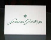 Seasons Greetings - Letterpress Card - A7