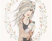 MOTHER'S LOVE - 11X14 fine art print, Mother's Day