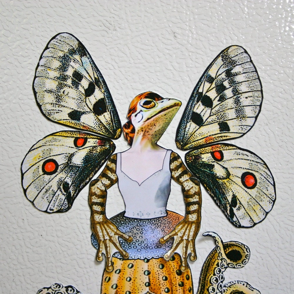 Mutant Animal Articulated Paper Doll "Butterfrogapus"