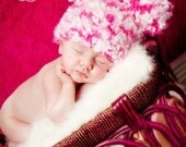 Stella Bs Piggy Pom Newbini, Fluffy Pinks, Preemie thru 3 Mos, Perfect Photo Prop, Limited Supply