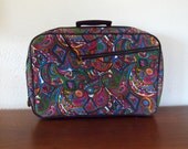 vintage childrens paisley suitcase