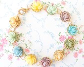 Bloom - Gold Flower Bracelet - Whimsy - Whimsical - Romance - Bridal