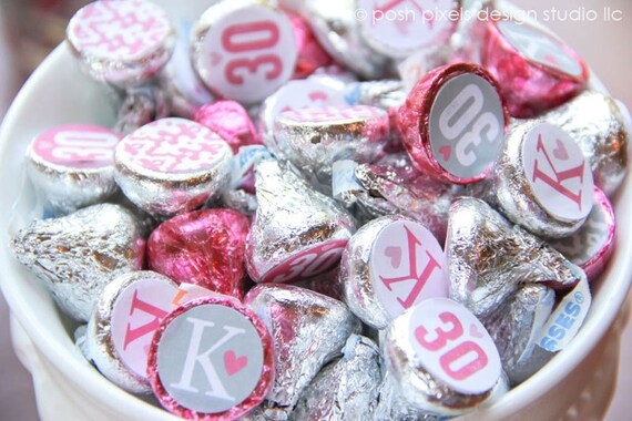 30 FLIRTY - Printable Candy Stickers - Birthday Party - Thirty, Flirty, and Thriving - DIY 30 Flirty Collection - by Make Life Cute Il_570xn