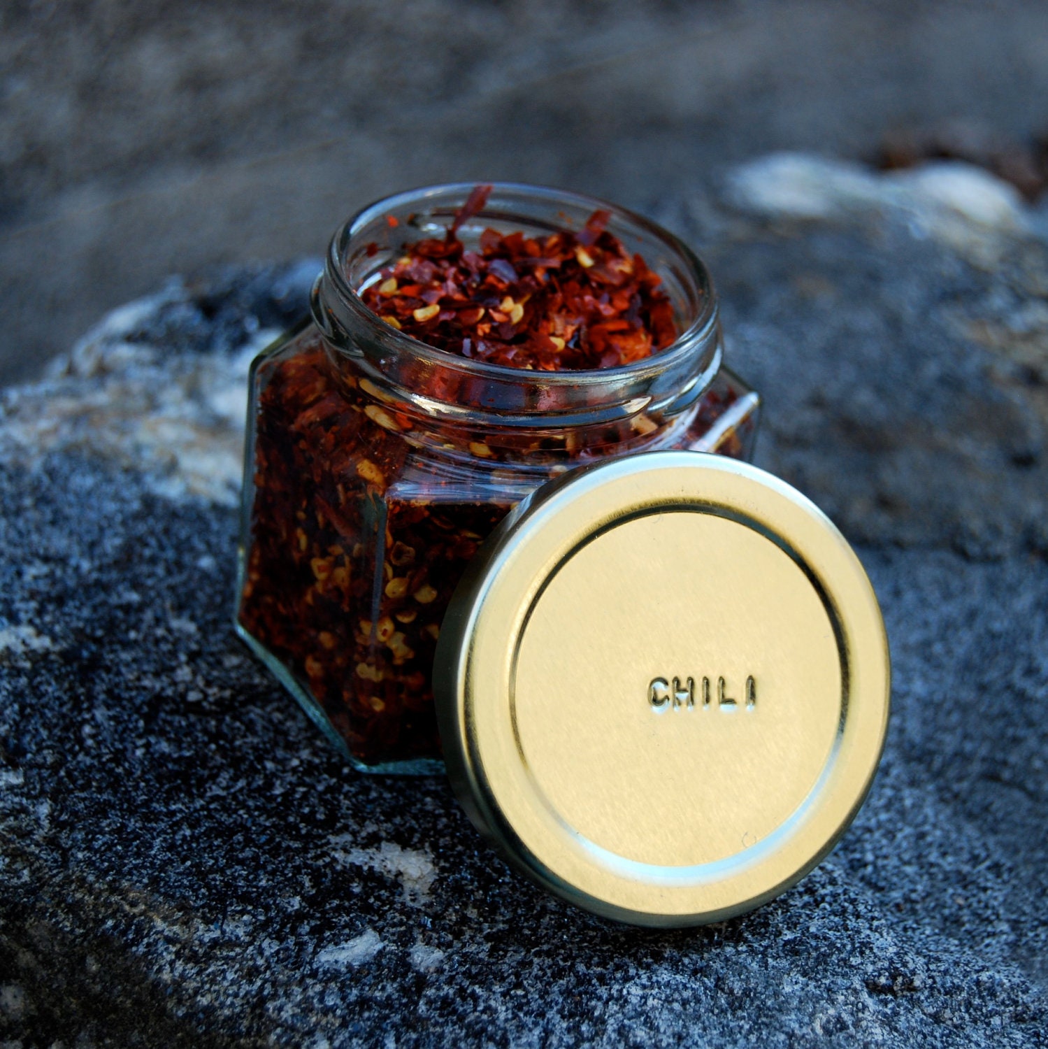 LARGE Jars:  Organic Spice Kit  of 12 LARGE 4 oz. Magnetic Jars Filled with Spices of your Choice.