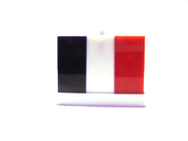 Vintage Salt and Pepper Shakers, Red White Blue, God Bless America, USA, 4th of July Picnic,,  Plastic Kitsch MCM