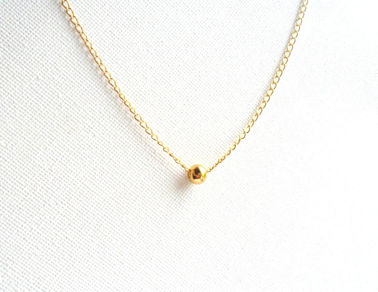 Simple Gold Necklace, 14K gold chain,  everyday simple jewelry, minimalist, under 30