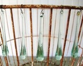 Vintage Prism Green Glass Drop