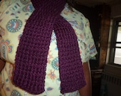 Scarf Hand Crocheted for Women  in Grape