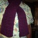 Scarf Hand Crocheted for Women  in Grape