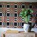 Antique Hand Woven Blanket Geometric Home Spun