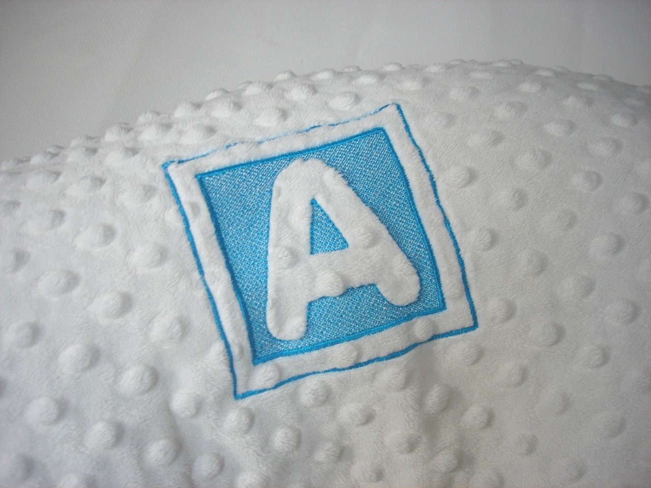 Personalized Nursing Pillow Cover with Embossed Letter
