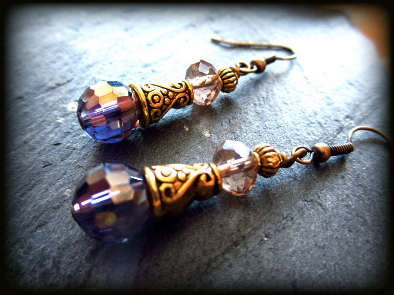 Purple Moroccan Lantern Earrings