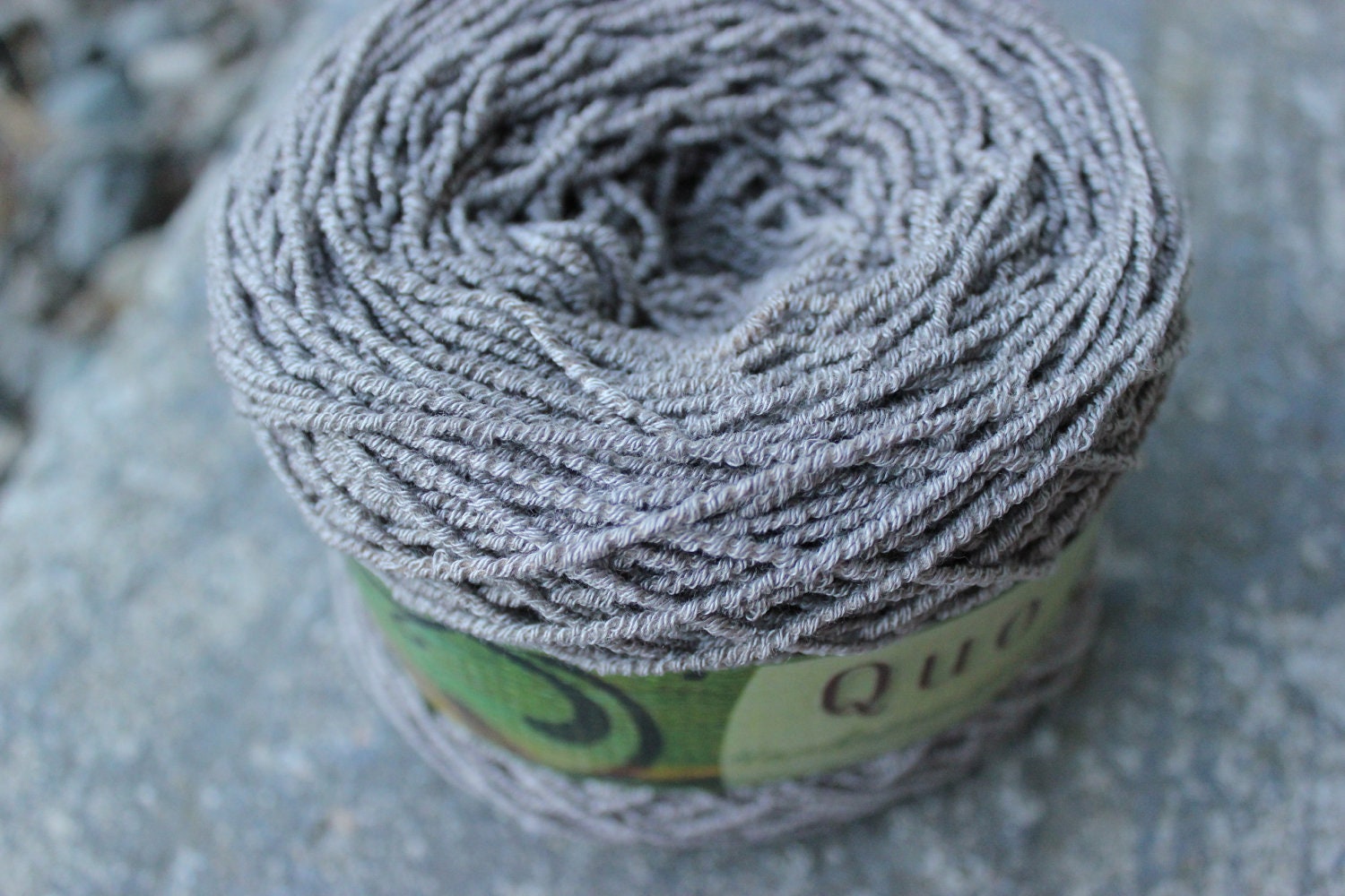 Logwood Grey - Nature Dyed Bamboo and  Cotton Sock Yarn- Vegan Friendly - 377 yds