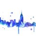 Watercolor Travel Illustration - New York Loves You print