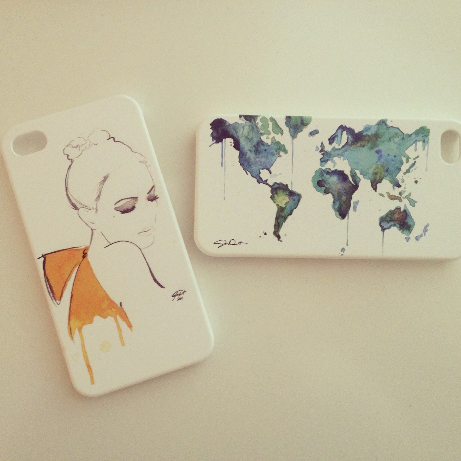 Watercolor World Map No. 6