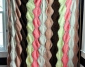 Vintage Afghan Blanket Waves of Neapolitan Ice Cream