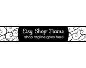 Etsy Banners - Ornamental 3eb -  Website Header Banner