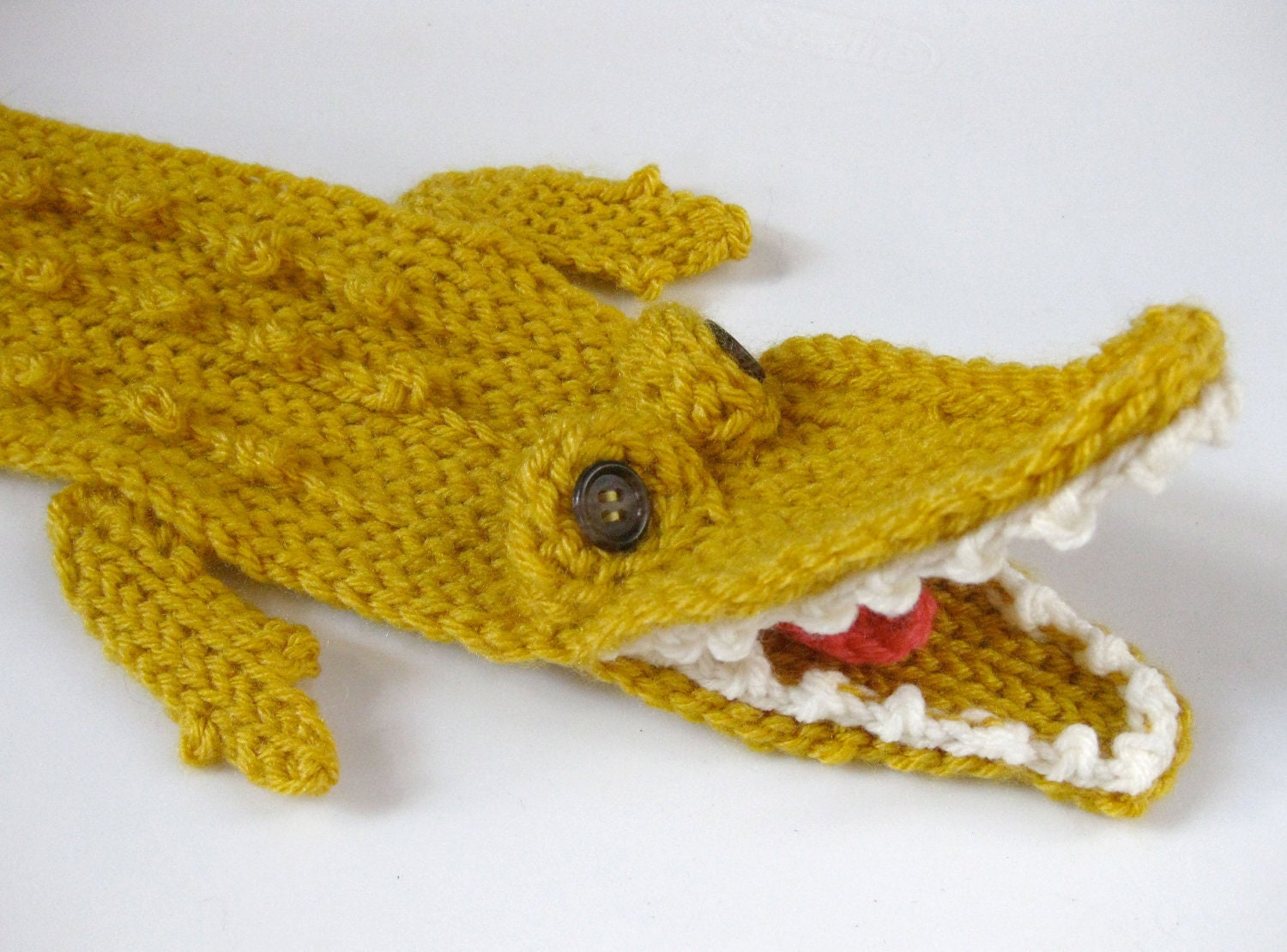 Alligator Scarf - Yellow - Mens Womens Kids - READY TO SHIP