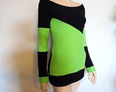 Digital Slant Top (Lime and Black) Small Medium