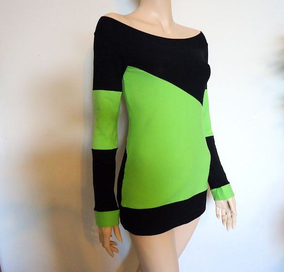Digital Slant Top (Lime and Black) Small Medium
