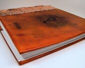 Custom Wedding Guest Book, Large Steampunk Guest Book
