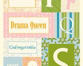 Sale Scenic Route Hampton Monogram Cardstock Stickers QURS SRS464 Embellishments for cards, scrapbooking, packages, collage