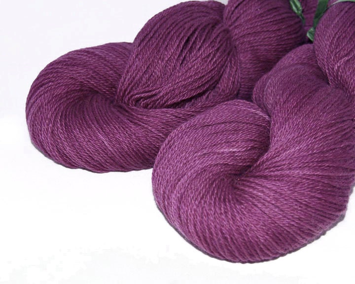 Yarnhill Superwash Fingerling Grape Yarn - 100 grams