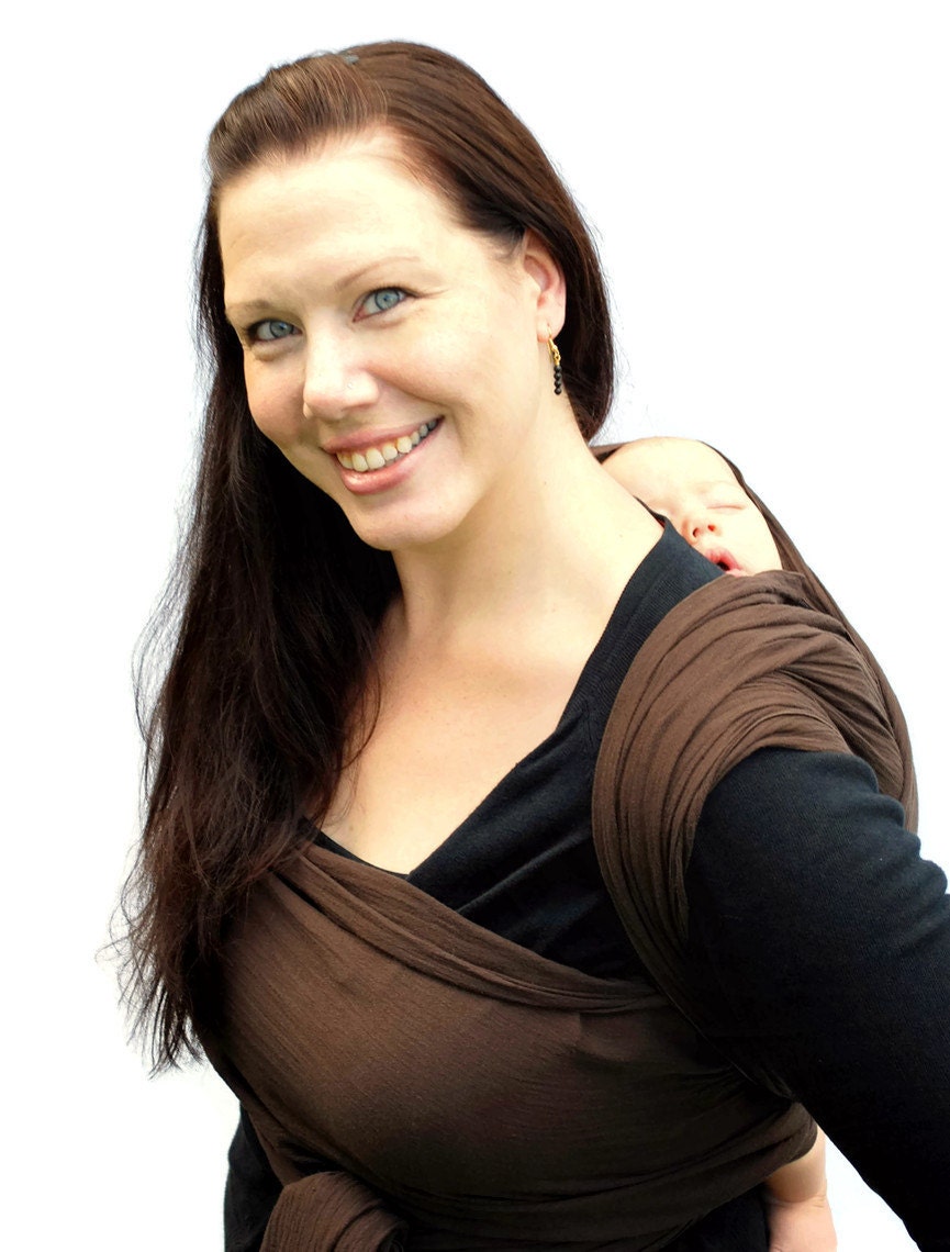 RESERVED - Baby Carrier Wrap Woven Cotton Gauze Maternity Wrap Turquoise BabyEtte - Non-Stretchy - Made to Order