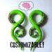 Zombie Gauged Earrings 4g, 2g, 0g, 00g, 7/16", 1/2"