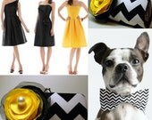 Black and White Chevron Clutch - Bridesmaid Clutch - Bridesmaid Bouquet Clutch - Bridesmaid Gift Idea -  Bridal Clutch - Personalized Clutch