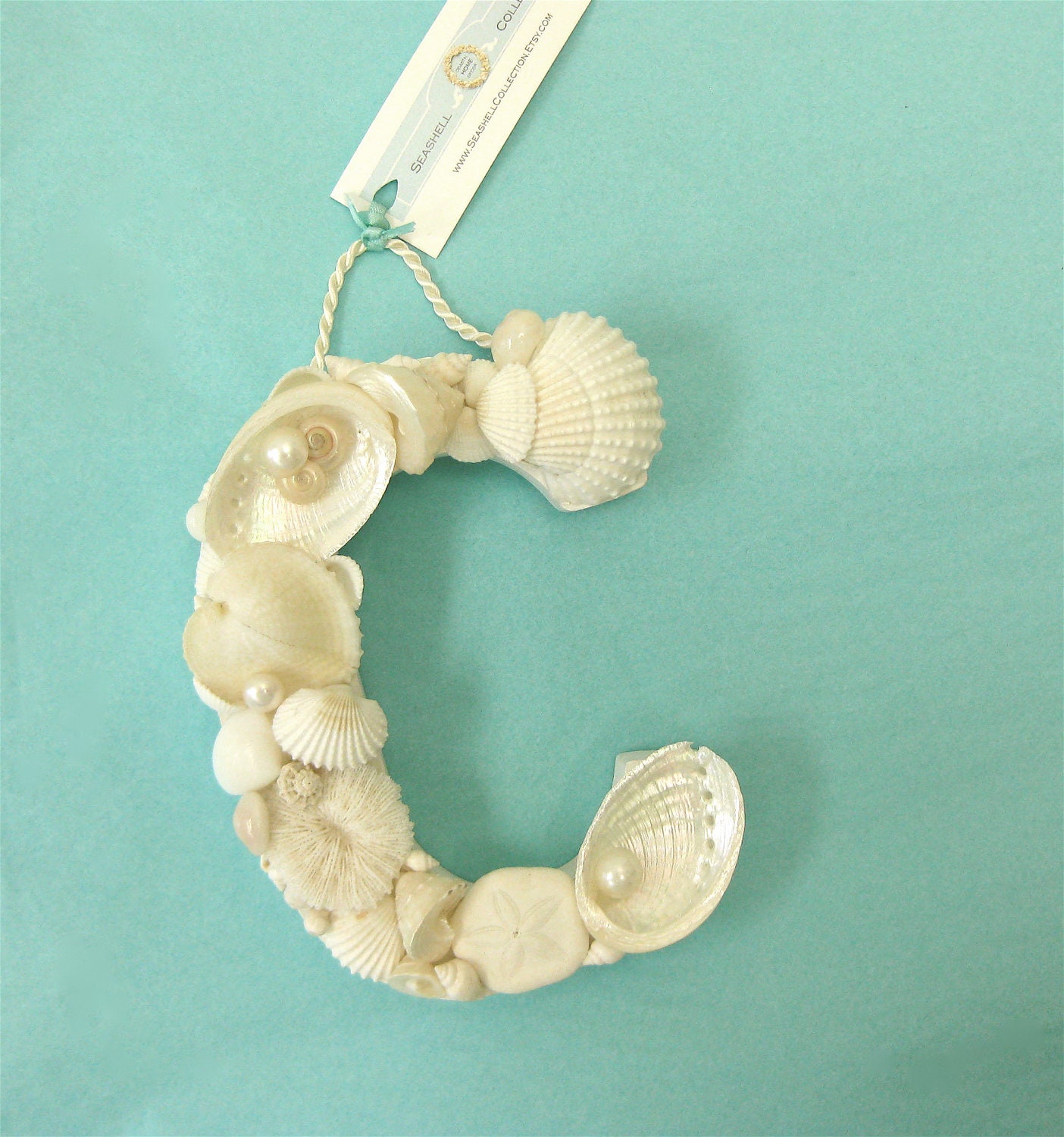 Beach Decor - Shell and Starfish Letter - All letters available