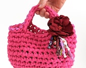 Small handbag for small hands ... Eco friendly clutch ...