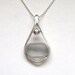 Sea Glass Jewelry - Sterling Rare Gray Sea Glass Necklace
