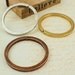 5 Antique Silver, Copper or Gold Round Key Rings - Made in the USA