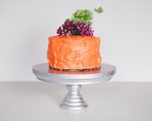 silver cake stand // six and three quarter inch