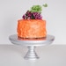silver cake stand // six and three quarter inch