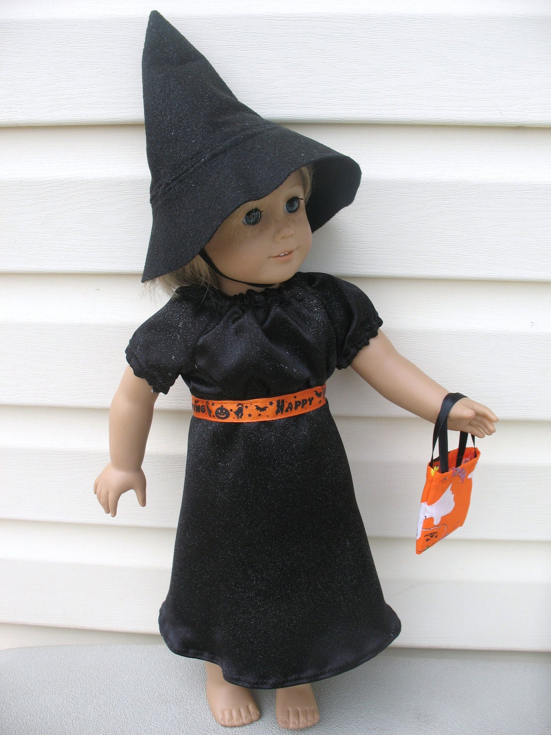 American Girl or 18 Inch Doll Clothes, Witch Costume for Halloween