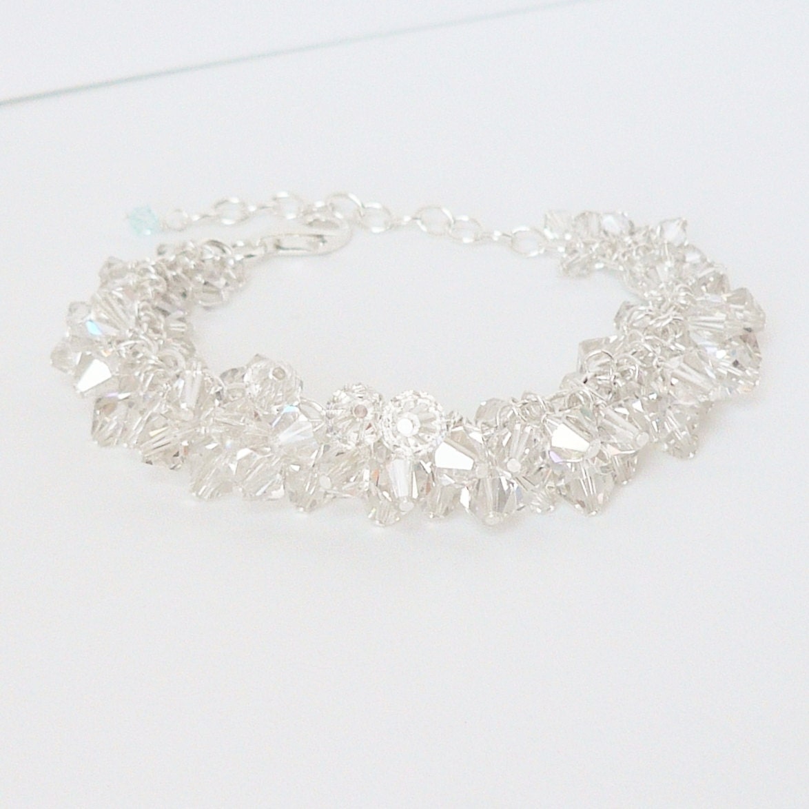 Swarovski Crystal Cluster Bracelet - Bridal
